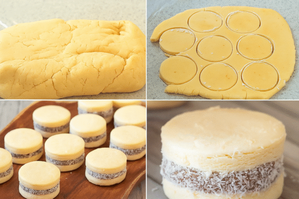 Alfajores de maicena que se deshacen en la boca